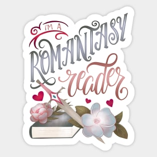 I'M A ROMANTASY READER Sticker